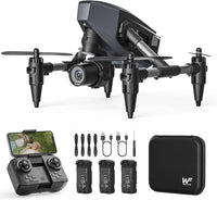 WeFone WF10 Mini FPV Drone 1080P, 3 Batts, 3D Flip, Easy Start, Gift，C0.