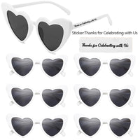 12-100Pcs Wedding Sunglasses Heart Shaped Sunglasses Wedding Bridal Shower Decor Bachelorette Hen Party Supplies Bridesmaid Gift