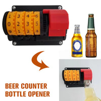 Automatic Counting Beer Opener Tools Beer Counter Bottle Opener Creative Wall Corkscrew Beer Counter for Kitchen Bar Restaurant