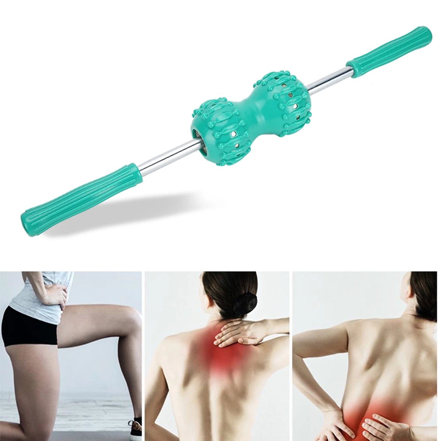 Muscle Massage Roller Multifunctional Magnet Massage Roller Back Shoulder Muscle Relief Acupressure Roller Massager