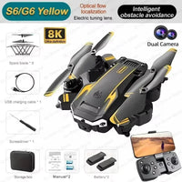 QJ S6/G6 GPS Drone 4K Professional HD Camera Foldable Quadcopter RC Helicopter FPV WIFI Obstacle Avoidance C0 Dron toys