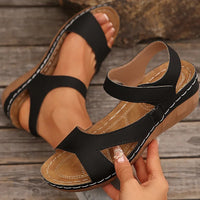 Women's Sandals 2025 Summer Sandals Women Heels Sandalias De Mujer Casual Wedges Footwear Summer Shoes Woman Soft Heeled Sandals