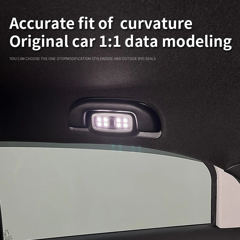 2Pcs Armrest Interior Door Handle Lighting Car Rear handle reading light Automatic light on Auto Atmosphere Lamp For BYD Seagull