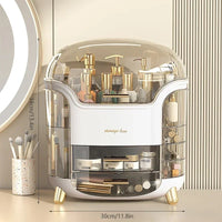 Desktop Makeup Organizer Transparent Jewelry Cosmetic Storage Box Dustproof Large Capacity Makeup Container Jewelry Lipstick Box