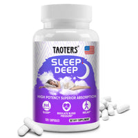 Extra Strength Melatonin - Sleep supplement with herbal ingredients to help relieve stress and improve sleep quality.