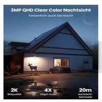 ieGeek  2K 3MP WiFi Security Cameras Wireless Outdoor,  for Home Surveillance, 360 PTZ Battery Powered Cam with Solar Panel