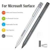 with Clip Stylus Pen 4096 Pressure Palm Rejection Touch Screen Pencil Aluminum Alloy for Microsoft Surface Go Pro7/6/5/4/3/Book