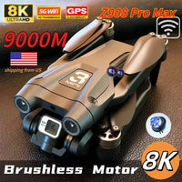Z908Pro Max 8K HD GPS Drone Dual Camera Brushless Motor Optical Flow Obstacle Avoidance Foldable Quadcopter 9000M RC Distance