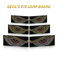 2Pcs LED Dynamic Demon Eyes Atmosphere Light USB Car Front Rear Windshield Glass Light Auto Decoration Accessories