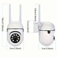 3PC Ease Life APP Wireless 1080P HD Indoor/Outdoor WiFi Security Camera, Color Night Vision, 2-Way Audio, 360° Pan/Tilt/Zoom, Mo