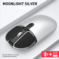 M203 2.4G Dual Model Wireless BT 5.0 Rechargeable Silent Mouse Long Standby Multi Button Mouse For Computer PC Notebook