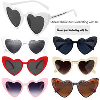 12-100Pcs Wedding Sunglasses Heart Shaped Sunglasses Wedding Bridal Shower Decor Bachelorette Hen Party Supplies Bridesmaid Gift