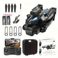 The C10 Quad-axis Folding 360° Obstacle Avoidance Drone Is Equipped With 2 Batteries, Optical Flow Positioning, And Remote Contr