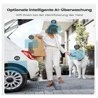 ieGeek  2K 3MP WiFi Security Cameras Wireless Outdoor,  for Home Surveillance, 360 PTZ Battery Powered Cam with Solar Panel