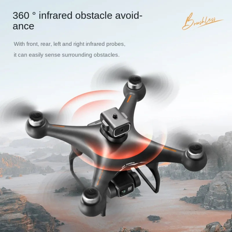 S116 MAX Drone Professional with 3 Batteries 8K Dual Camera Optical Flow Brushless 360° Obstacle Avoidance WIFI FPV RC Dron Toys