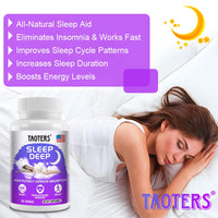 Extra Strength Melatonin - Sleep supplement with herbal ingredients to help relieve stress and improve sleep quality.