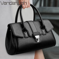 Genuine Brand Soft Pu Leather Small Casual Tote Hand Bags for Mother Quality Women Shoulder Crossbody Messanger Bag Summer Style