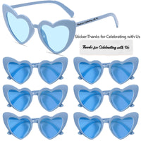 12-100Pcs Wedding Sunglasses Heart Shaped Sunglasses Wedding Bridal Shower Decor Bachelorette Hen Party Supplies Bridesmaid Gift