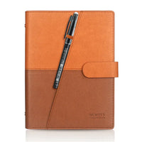 Dropshipping Smart Erasable Notebook Leather Paper Reusable Wirebound Notebook Cloud Storage Flash Storage Lined With Pen