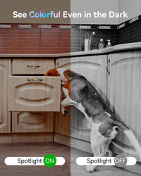 Blurams 2K Indoor Camera for Home Security, 360° Pet Dog Camera with Phone App, 2-Way Talk, One-Touch Call, Night Vision, 2.4GHz