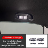 2Pcs Armrest Interior Door Handle Lighting Car Rear handle reading light Automatic light on Auto Atmosphere Lamp For BYD Seagull