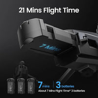 WeFone WF10 Mini FPV Drone 1080P, 3 Batts, 3D Flip, Easy Start, Gift，C0.