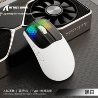 Attack Shark X5 Wireless Bluetooth Mouse 2.4G 3 Modes RGB  PAW3212 Sensor 4000DPI Optical Mouse for PC Laptop Office Gaming