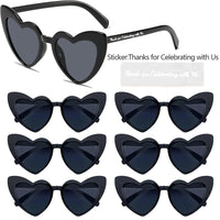 12-100Pcs Wedding Sunglasses Heart Shaped Sunglasses Wedding Bridal Shower Decor Bachelorette Hen Party Supplies Bridesmaid Gift