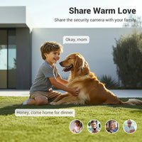 3PC Ease Life APP Wireless 1080P HD Indoor/Outdoor WiFi Security Camera, Color Night Vision, 2-Way Audio, 360° Pan/Tilt/Zoom, Mo