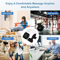 Wireless Knee Massager with 3 Heating Levels, LED Screen - Portable  Massager for Knees, Elbows, Shoulders