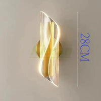 Modern Thin Waist LED Wall Lamp Bedroom Study Restaurant Hotel Bedside Streamer Wall Lamps Living Room Decor Scroll Wall Lights