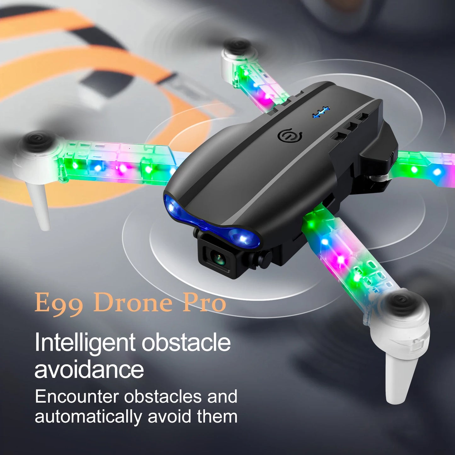 New E99Pro RC Dual Camera Drone 4K Professinal With 1080P Wide Angle HD Camera Foldable Helicopter WIFI FPV Height Hold Gift Toy