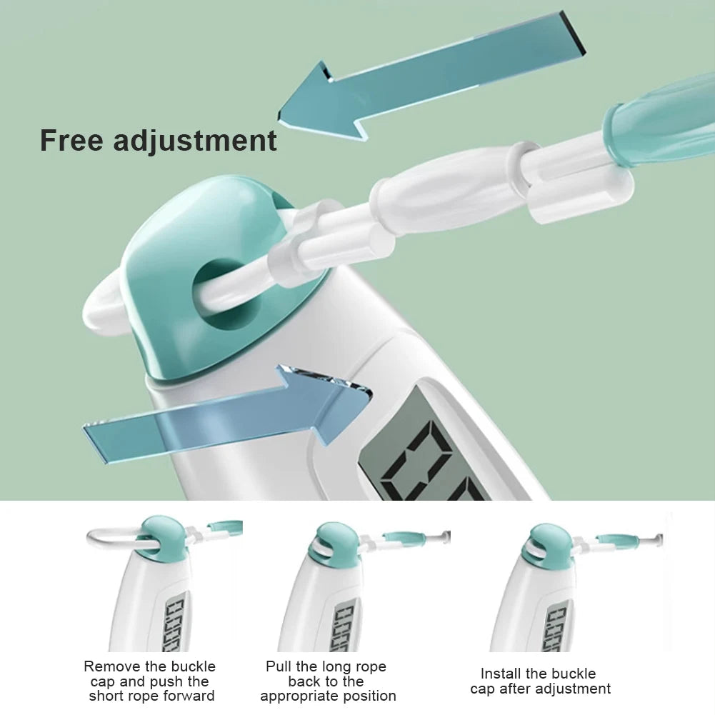 Adjustable Length Counting Jumping Rope Crossfit Speed Jumping Rope Exercise Skipping Rope for Men Women Kids Workout Equipments