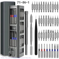 Multifunction Screwdriver Set - S2 Phillips Slotted Precision Bits, Mobile & Notebook Maintenance Tool, Handy Hand Tools