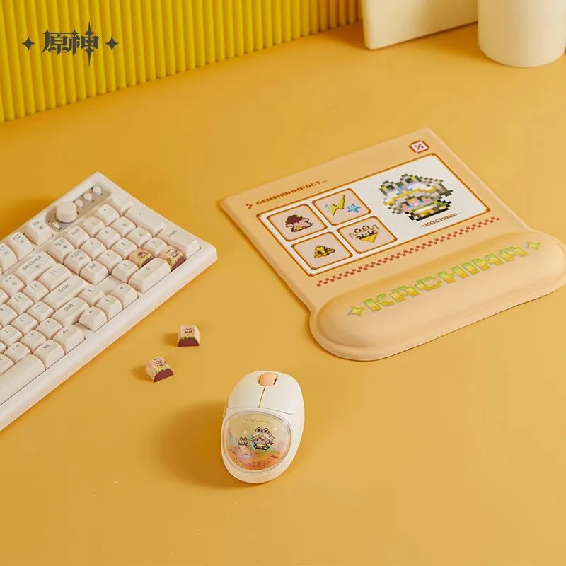 Genshin Mute Mouse Dual Mode 2.4G Bluetooth Wireless Office Mouse Kachina Kinich Mualani Mouse PC Accessories Office Mute Mice