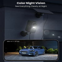 ieGeek 2K 3MP WiFiSolar Security Camera Outdoor Wireless with Color Night Vision,   Camera Home Security Camera,Motion Detection