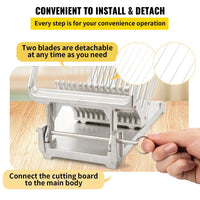 "Cheese cutter – 1cm/2cm wires, aluminum alloy. Commercial/kitchen use."