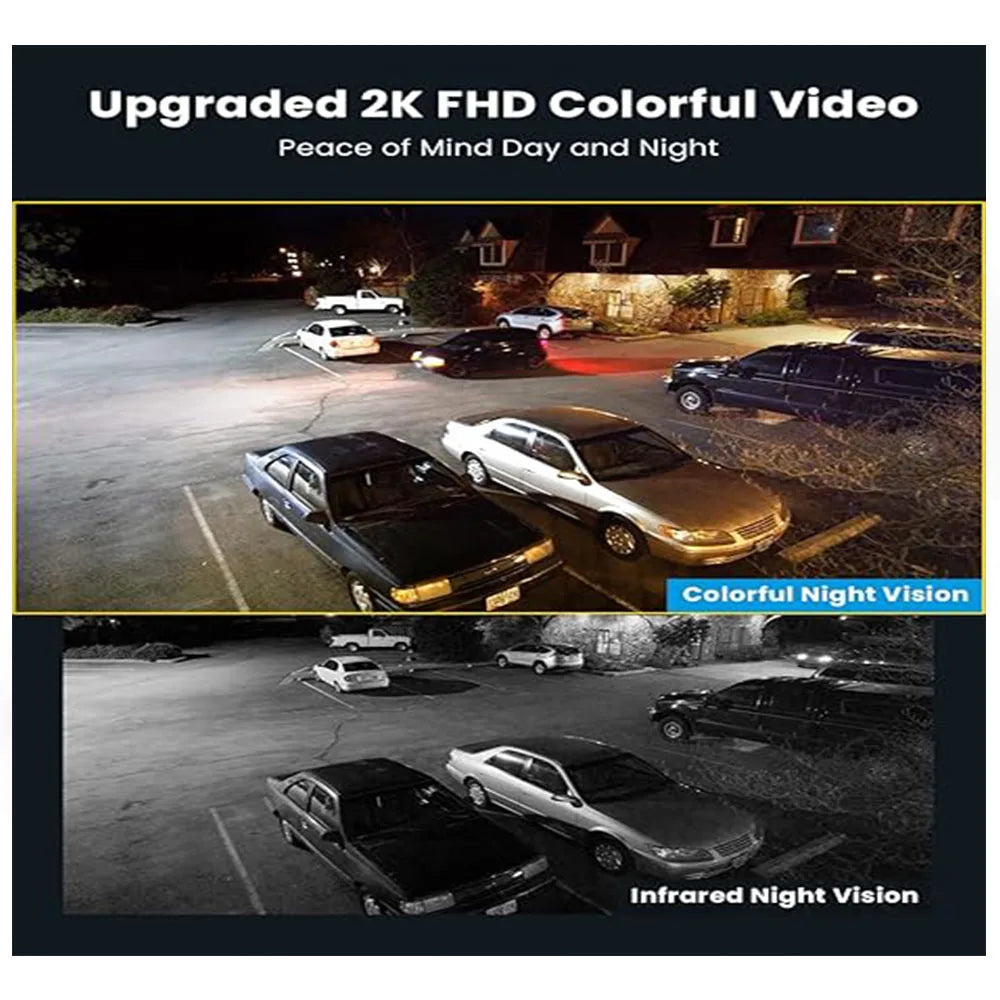 ieGeek 2K Wired Floodlight Security Camera, Outdoor  with Motion Sensor Cam,Color Night Vision, 110dB Siren, 2 Way Audio