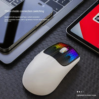 Attack Shark X5 Wireless Bluetooth Mouse 2.4G 3 Modes RGB  PAW3212 Sensor 4000DPI Optical Mouse for PC Laptop Office Gaming