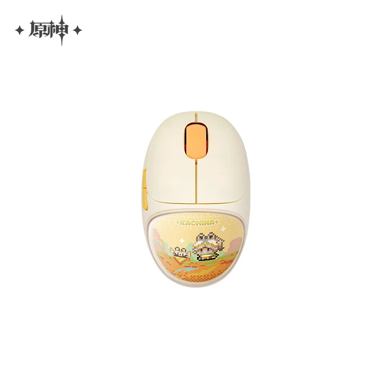 Genshin Mute Mouse Dual Mode 2.4G Bluetooth Wireless Office Mouse Kachina Kinich Mualani Mouse PC Accessories Office Mute Mice