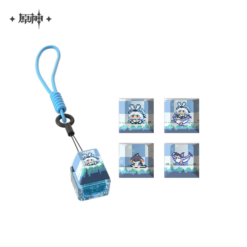 Genshin Mute Mouse Dual Mode 2.4G Bluetooth Wireless Office Mouse Kachina Kinich Mualani Mouse PC Accessories Office Mute Mice