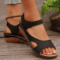 Women's Sandals 2025 Summer Sandals Women Heels Sandalias De Mujer Casual Wedges Footwear Summer Shoes Woman Soft Heeled Sandals